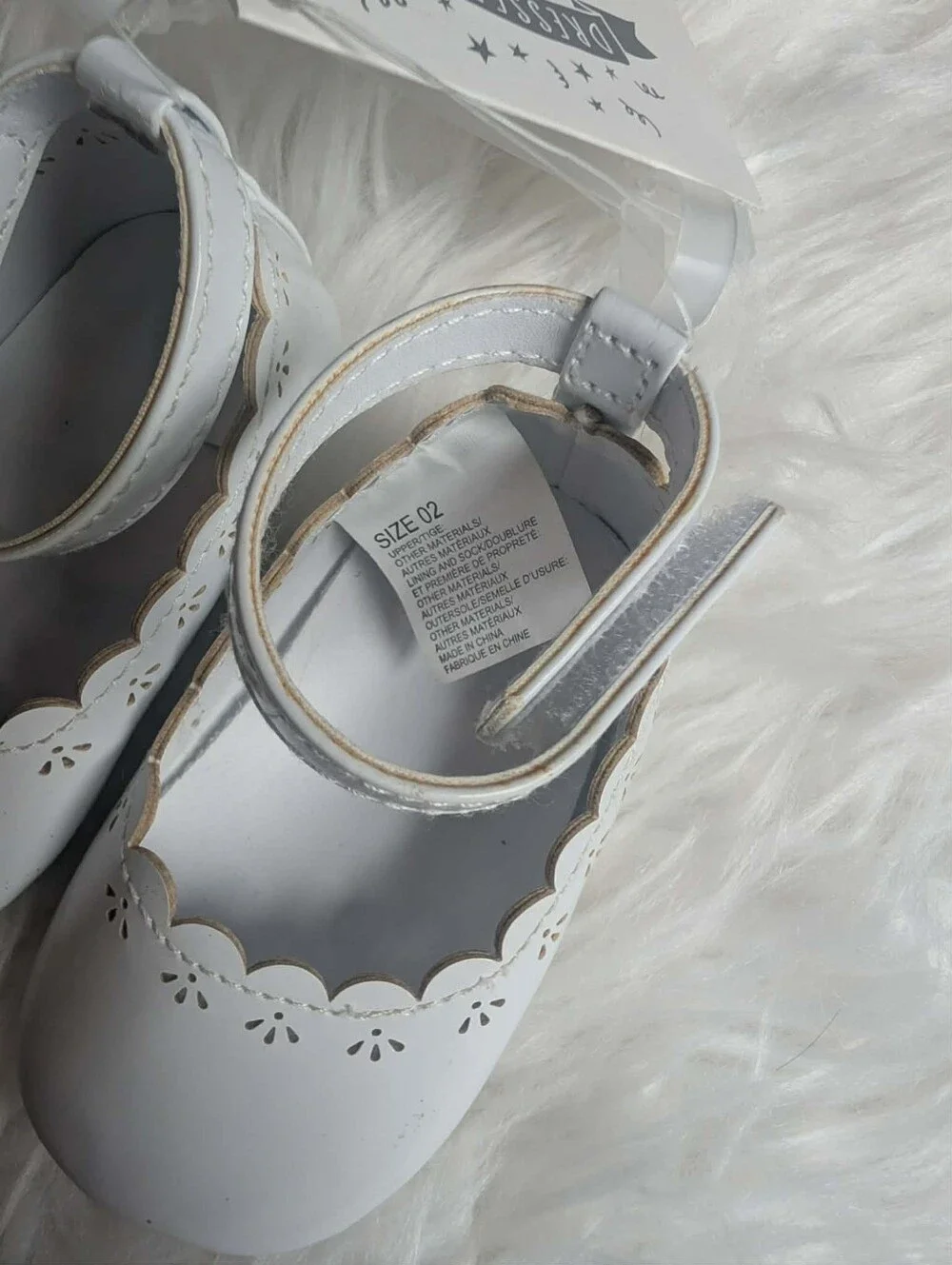 Nwt 2017 Gymboree White Patent Mary Jane Baby Shoes with Scallop Trim